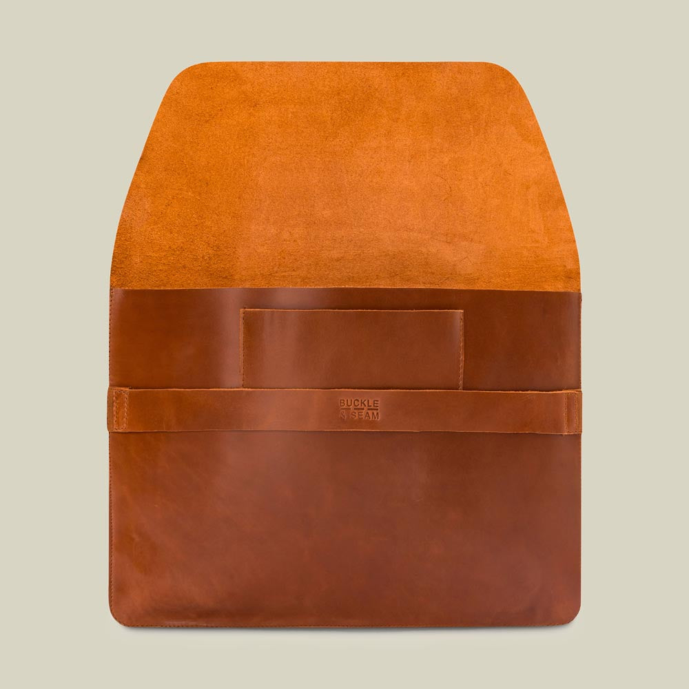 Leder Laptop Sleeve Terra