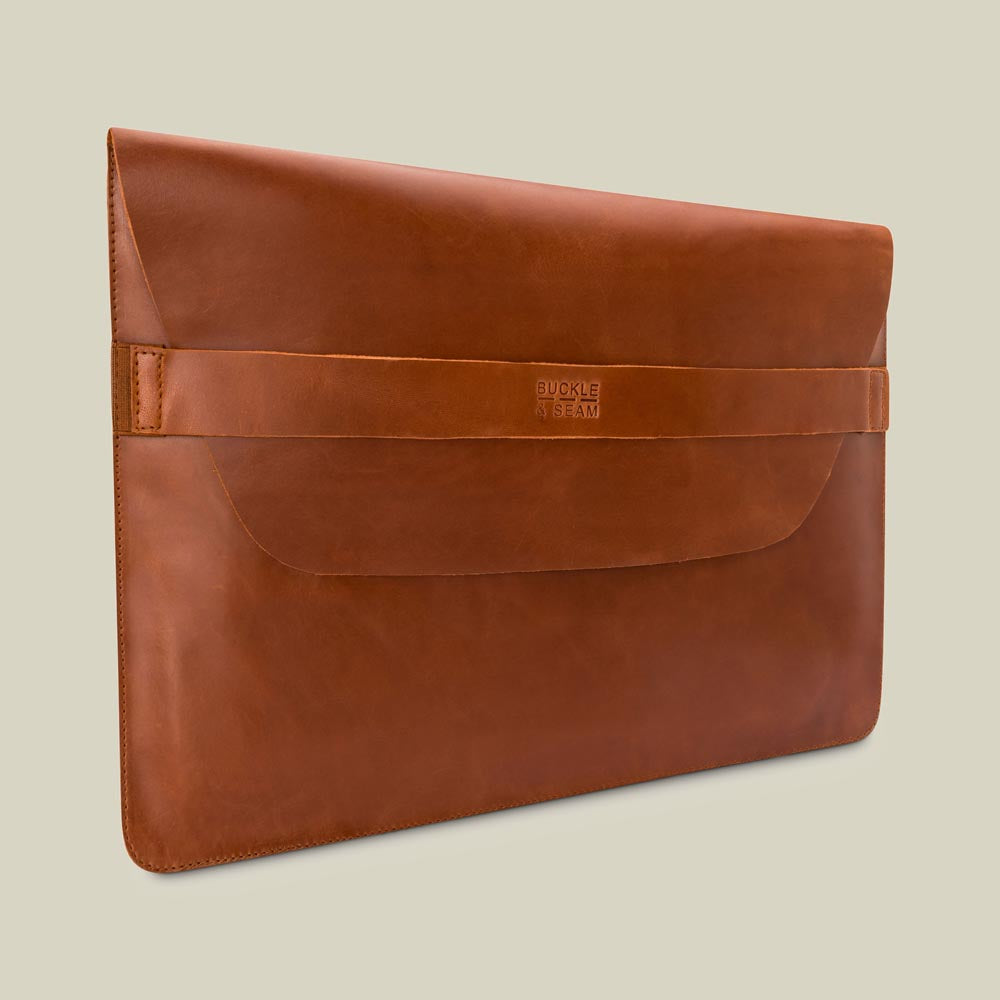 Leder Laptop Sleeve Terra