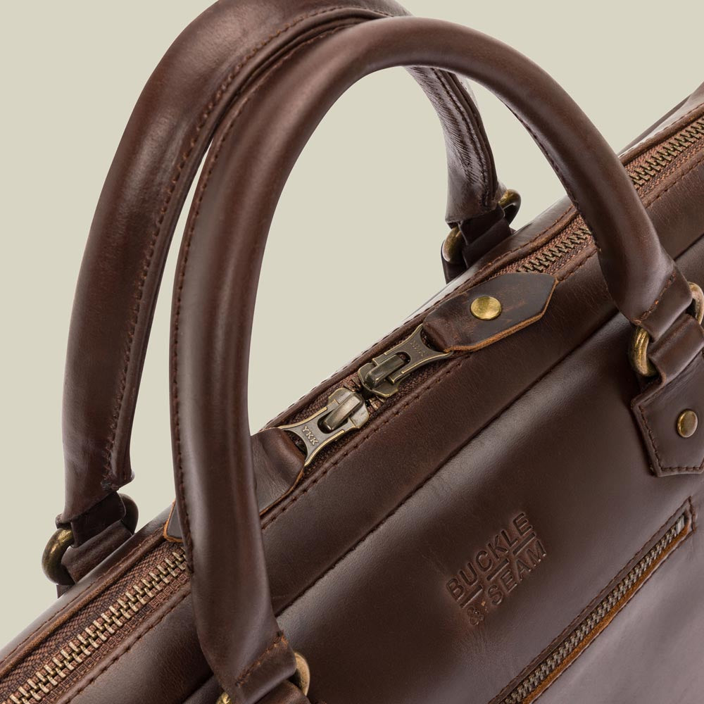 Leather Briefcase Cali