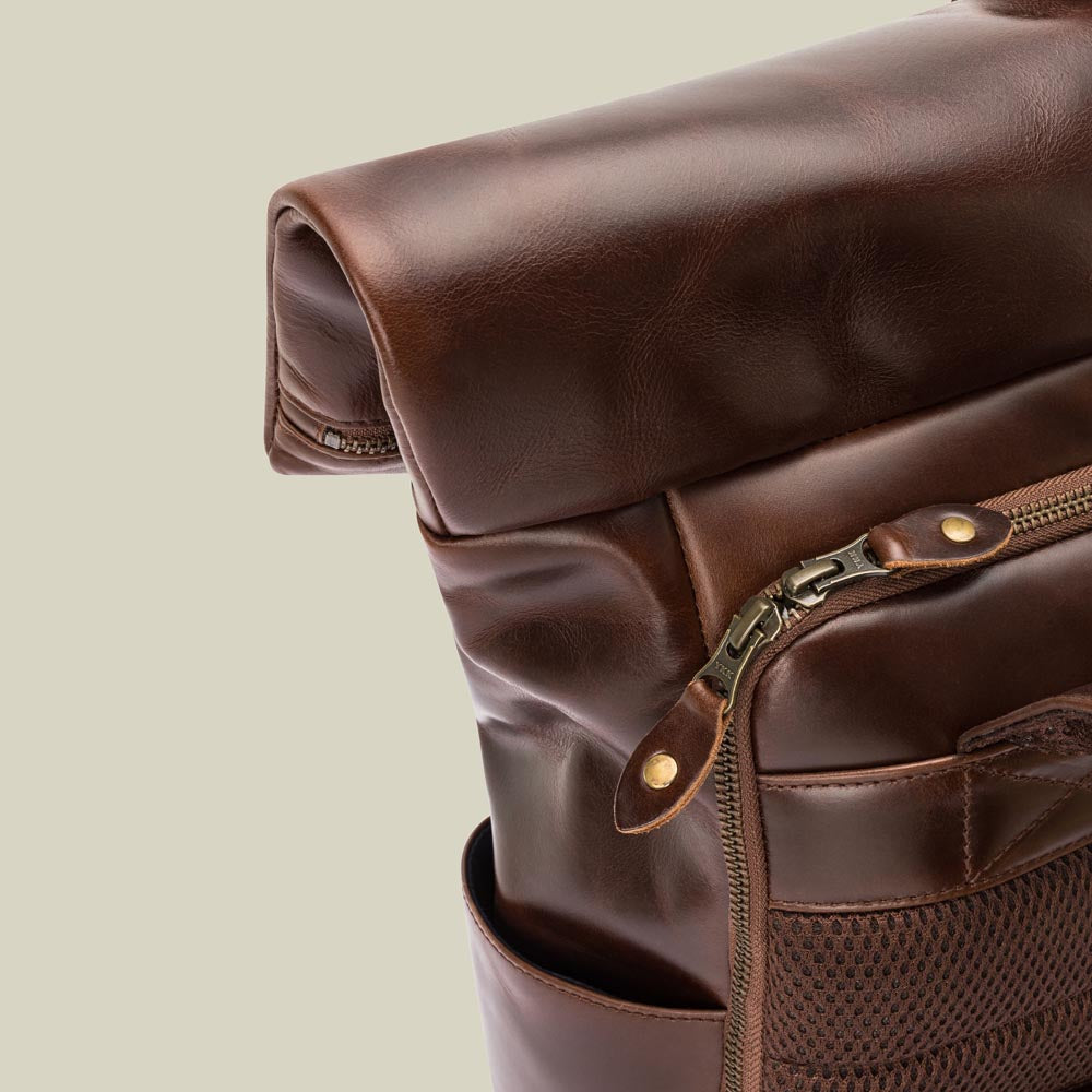 Leder Rolltop Rucksack Nomad - Charakter Sale