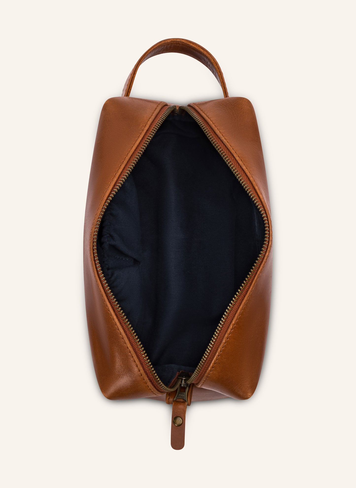 Leather washbag Everest