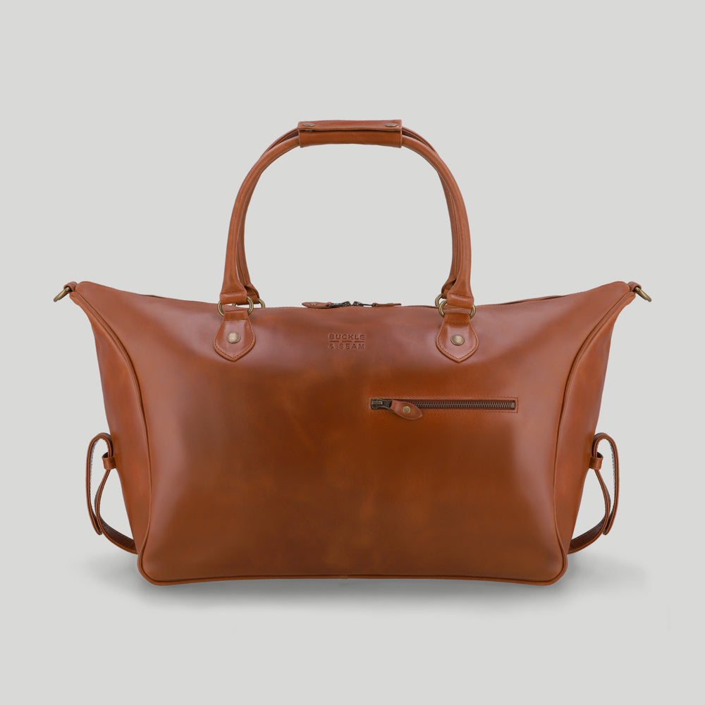 Leather Weekender Linwood Buckle and Seam