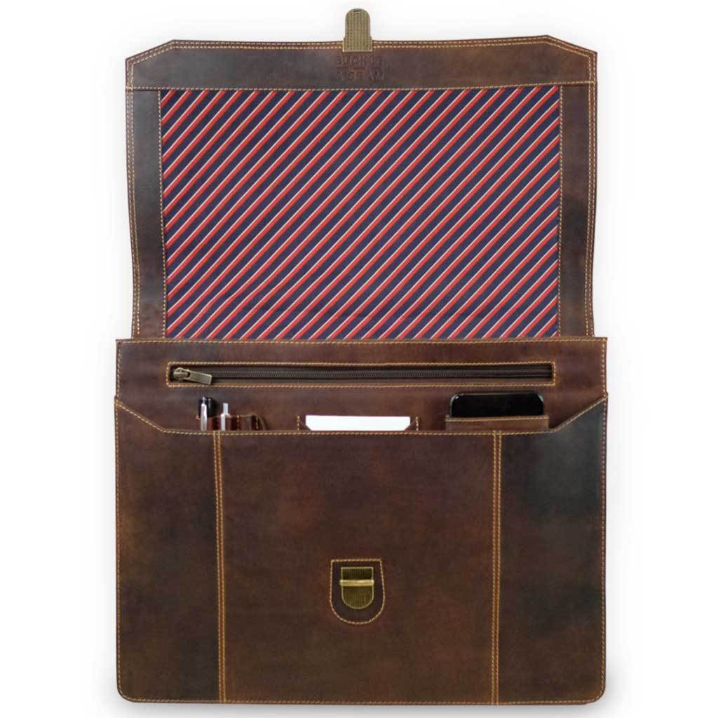 Leather Briefcase Sierra