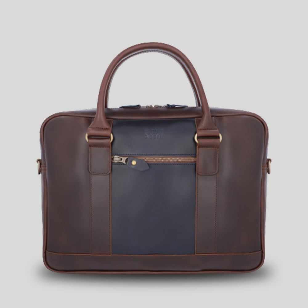 Leather Business Briefcase Everett