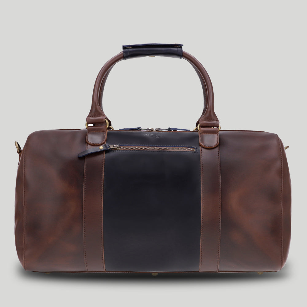Leather Weekender Willow Mixmatch | Blue