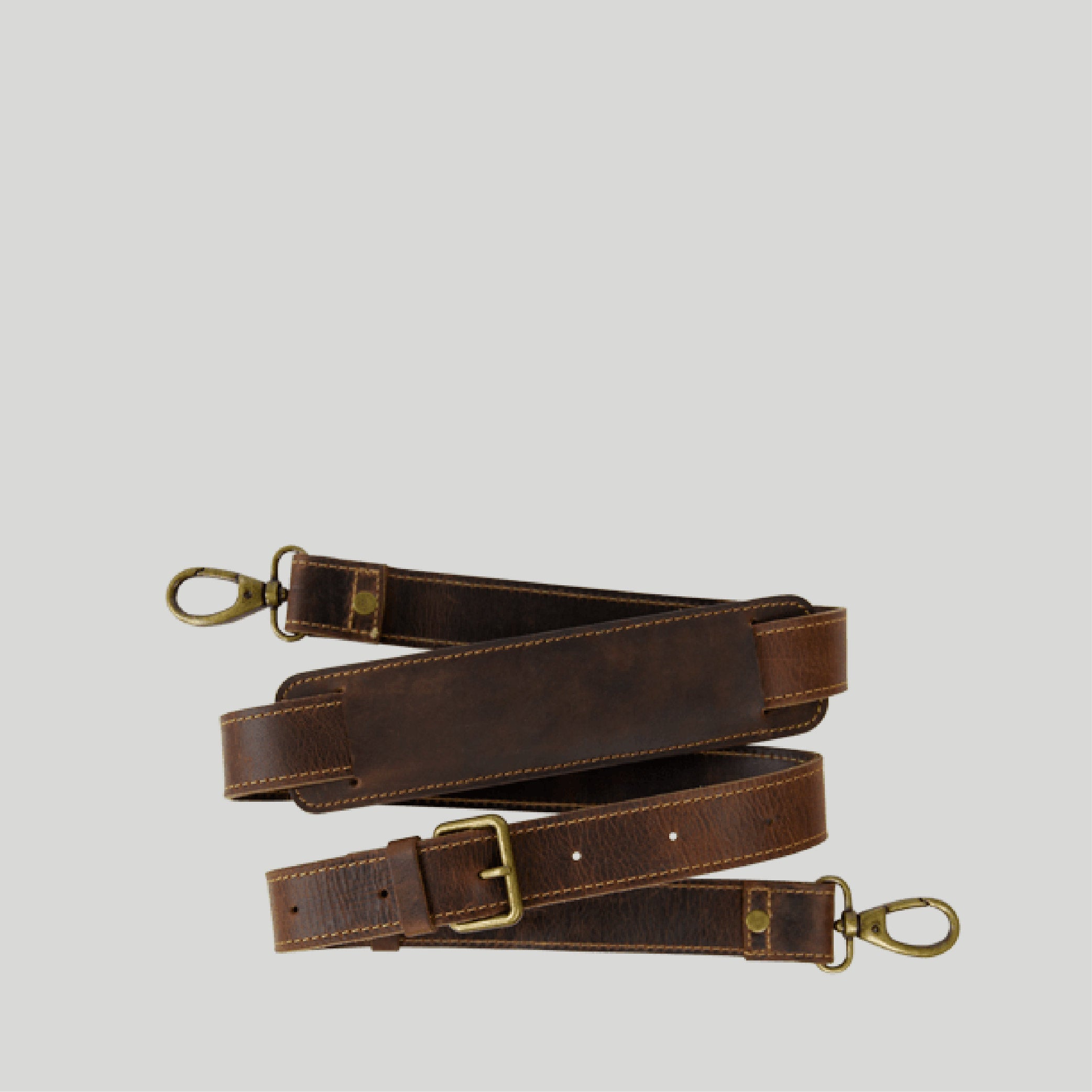 Leather Shoulder Strap Buckle and Seam
